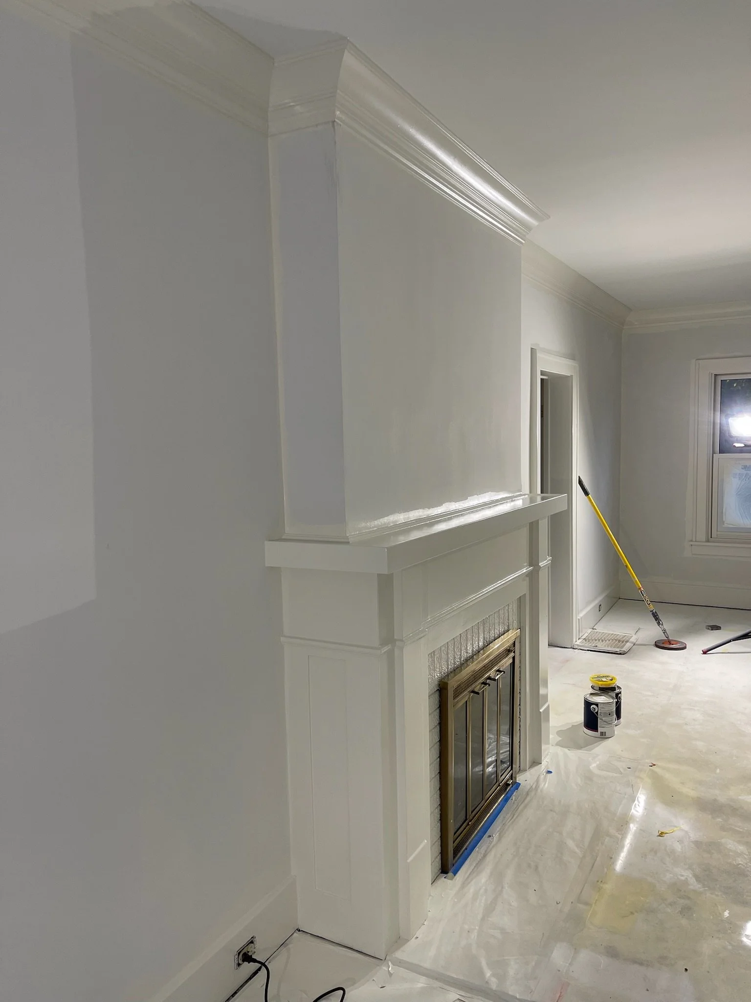 Colonial house painting project, view 14