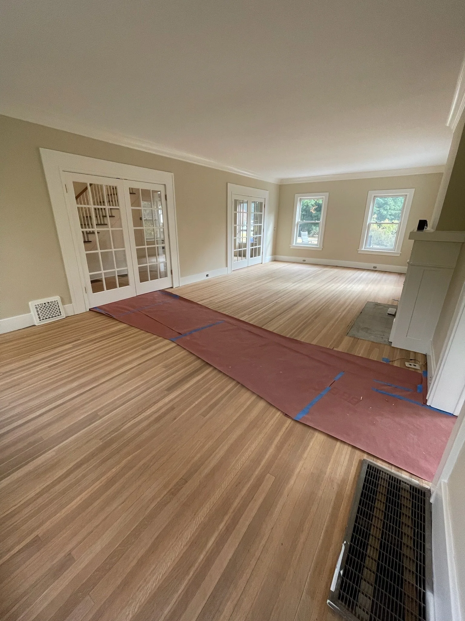 Colonial house painting project, view 9