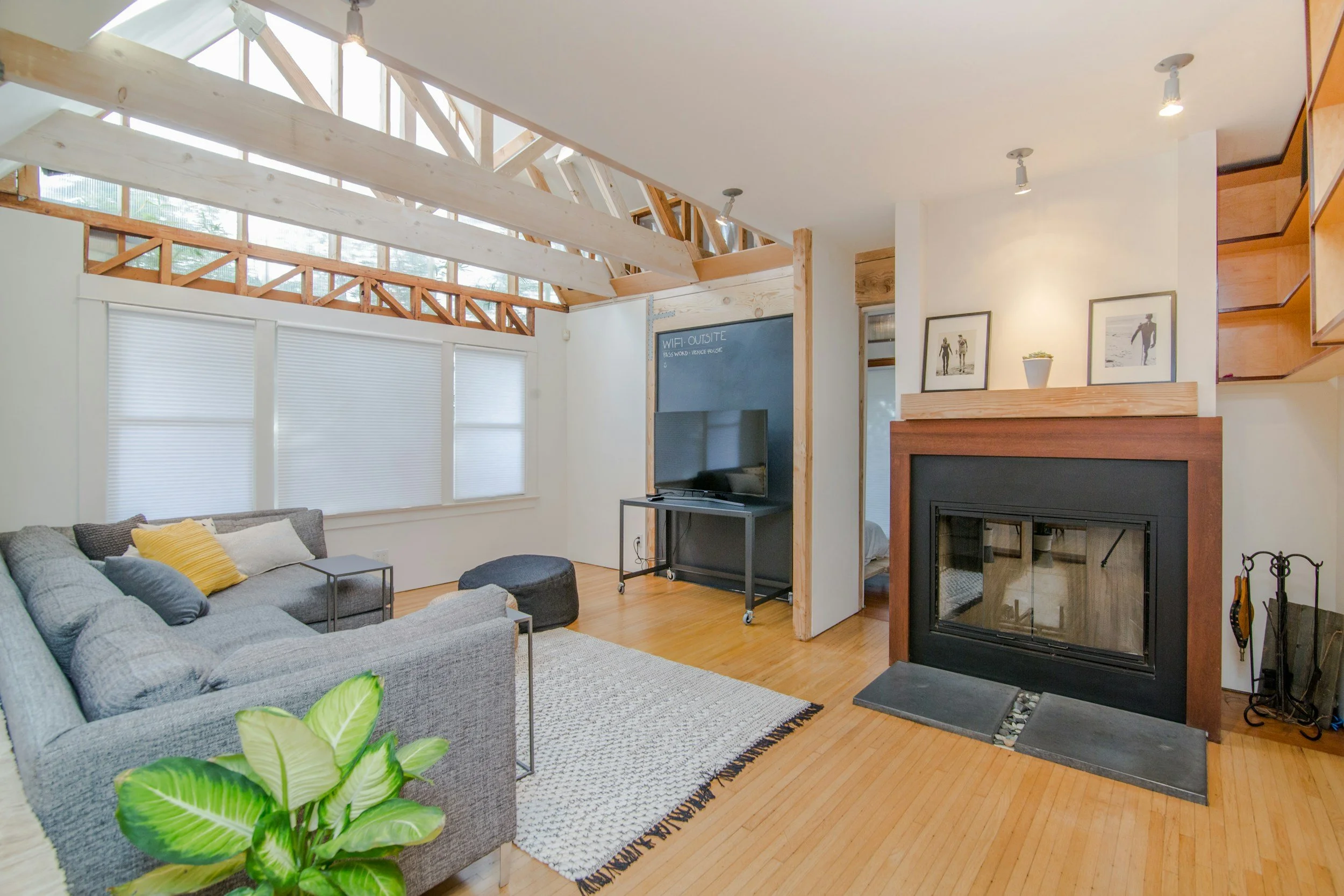 Freshly painted modern living room